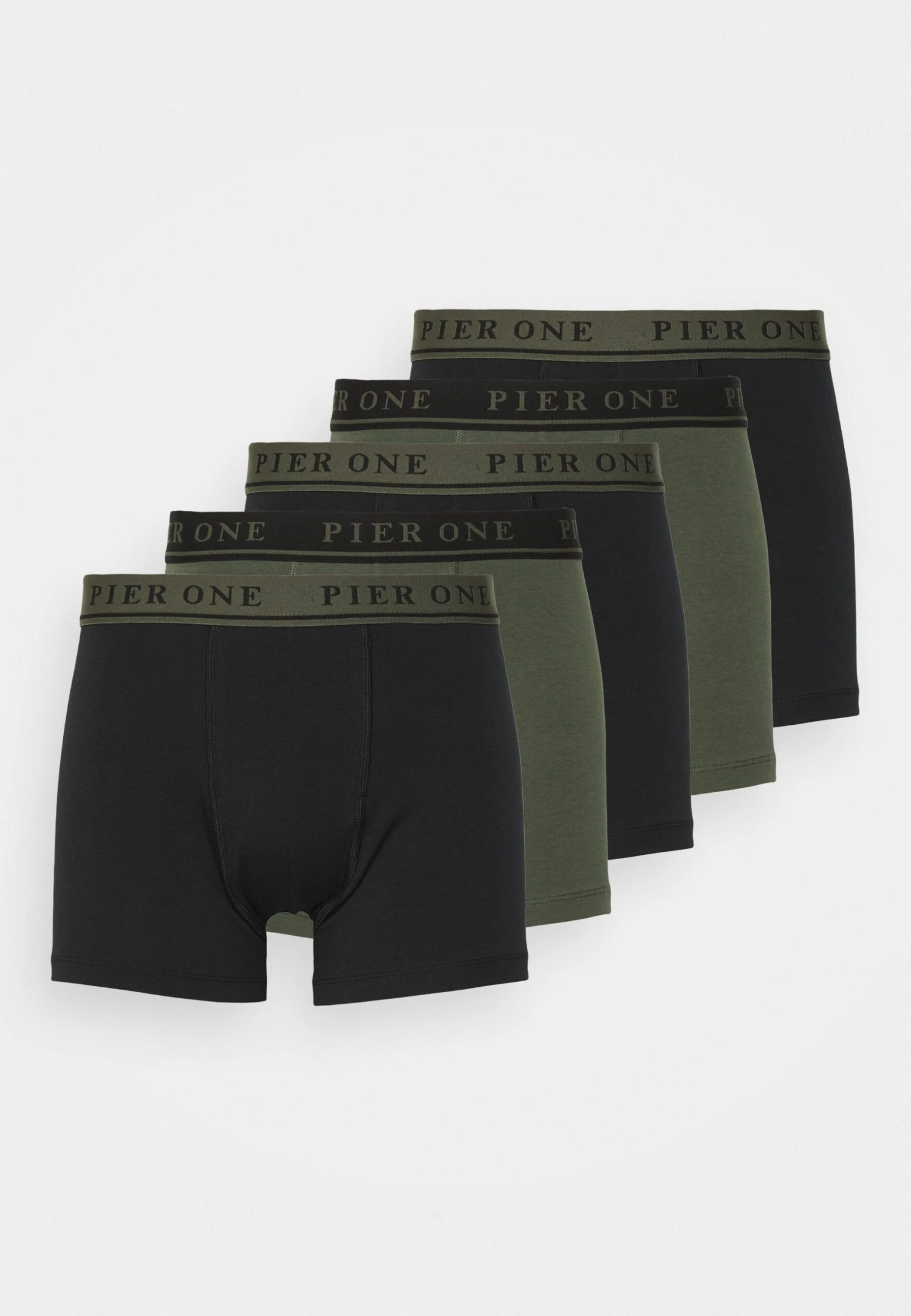 Pier One 5 Pack - Culotte -Black/Khaki 3 Pier One 5 Pack - Culotte -Black/Khaki