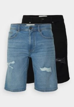 Pier One Unisex 2 Pack - Shorts Vaqueros - Blue/Black Denim 14 Pier One Unisex 2 Pack - Shorts Vaqueros - Blue/Black Denim -Pier One 07a2a099e2d644ab8c70e05709f387ae