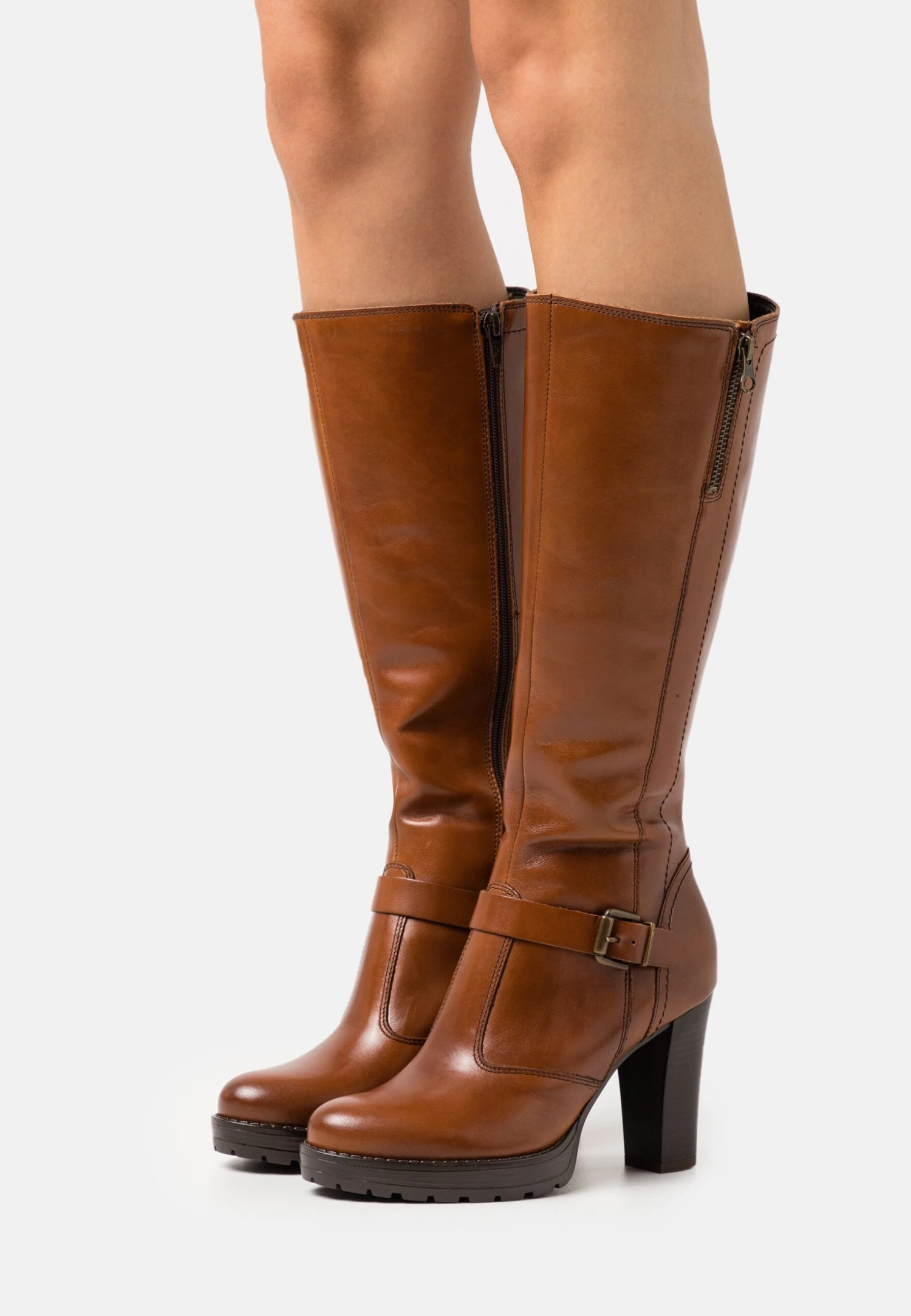 Pier One Leather- Botas De Tacón - Cognac 3 Pier One Leather- Botas De Tacón - Cognac