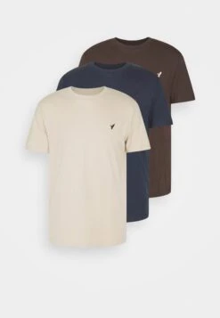 Pier One 3 Pack - Camiseta Básica - Dark Blue/Beige/Dark Brown 14 Pier One 3 Pack - Camiseta Básica - Dark Blue/Beige/Dark Brown -Pier One 0ff326bc8c55447a9774470285a7df1e