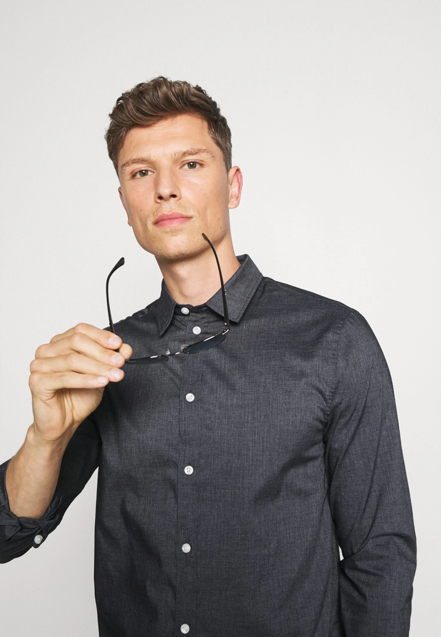 Pier One Camisa -Blue Grey 3 Pier One Camisa -Blue Grey