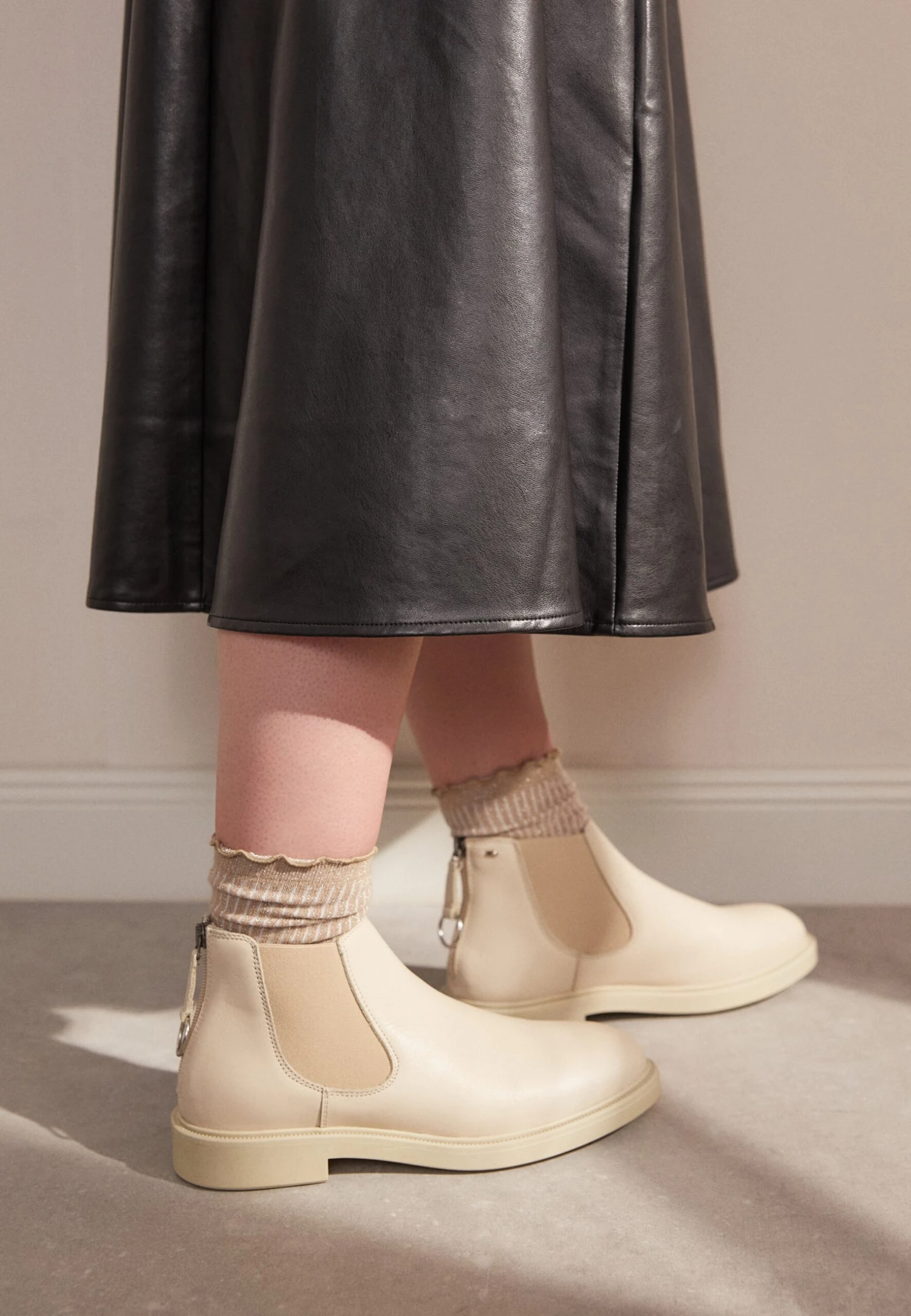 Pier One Leather - Botines Bajos - Beige 4 Pier One Leather - Botines Bajos - Beige - Imagen 2