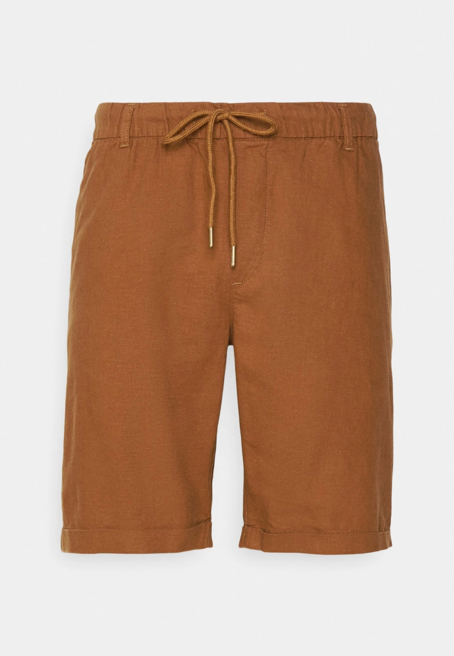 Pier One Linen Blend Drawcord Shorts- Shorts - Brown 7 Pier One Linen Blend Drawcord Shorts- Shorts - Brown - Imagen 5