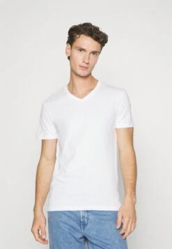 Pier One V Neck Bird Tonal 3 Pack - Camiseta Básica - Light Brown/White/Dark Blue 14 Pier One V Neck Bird Tonal 3 Pack - Camiseta Básica - Light Brown/White/Dark Blue -Pier One 1f5463f9c0604b97998b18e77595bc5f