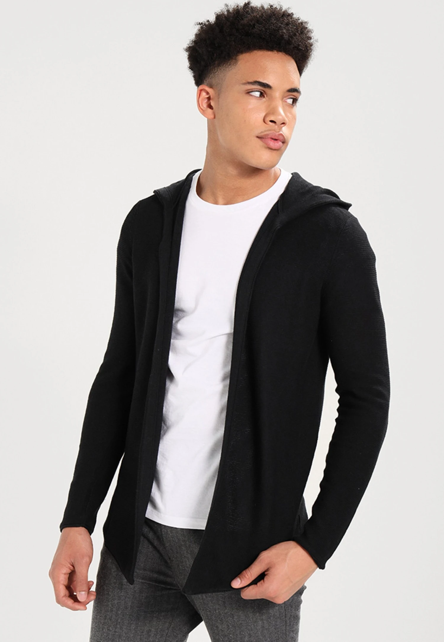 Pier One Chaqueta De Punto - Solid Black 3 Pier One Chaqueta De Punto - Solid Black