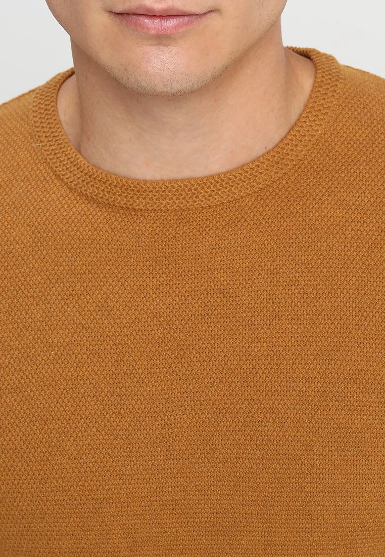 Pier One Jersey De Punto - Mottled Dark Yellow 6 Pier One Jersey De Punto - Mottled Dark Yellow - Imagen 4