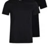 Pier One 2 Pack - Camiseta Básica - Black