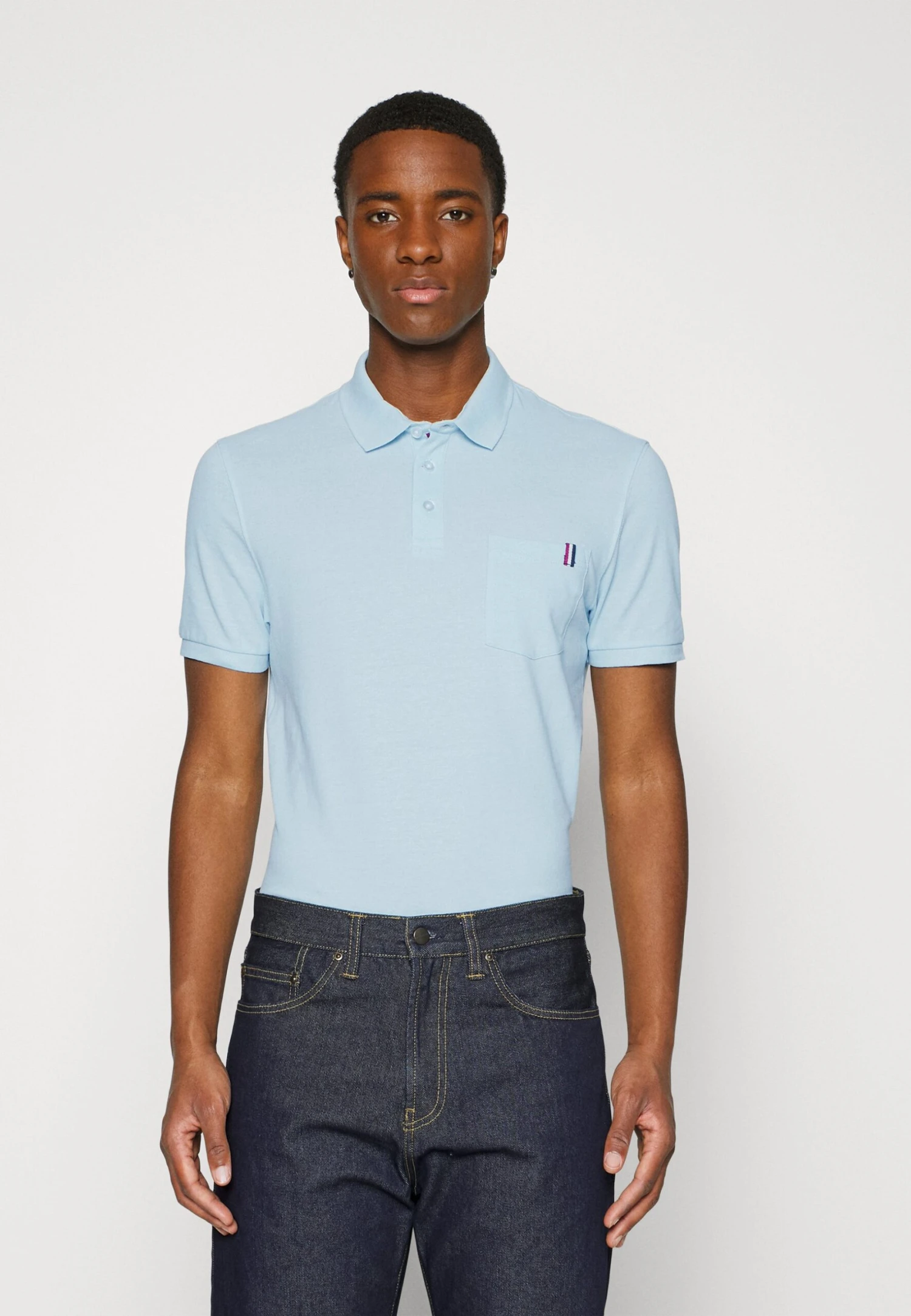 Pier One 2 Pack - Polo - Light Blue/Black 4 Pier One 2 Pack - Polo - Light Blue/Black - Imagen 2