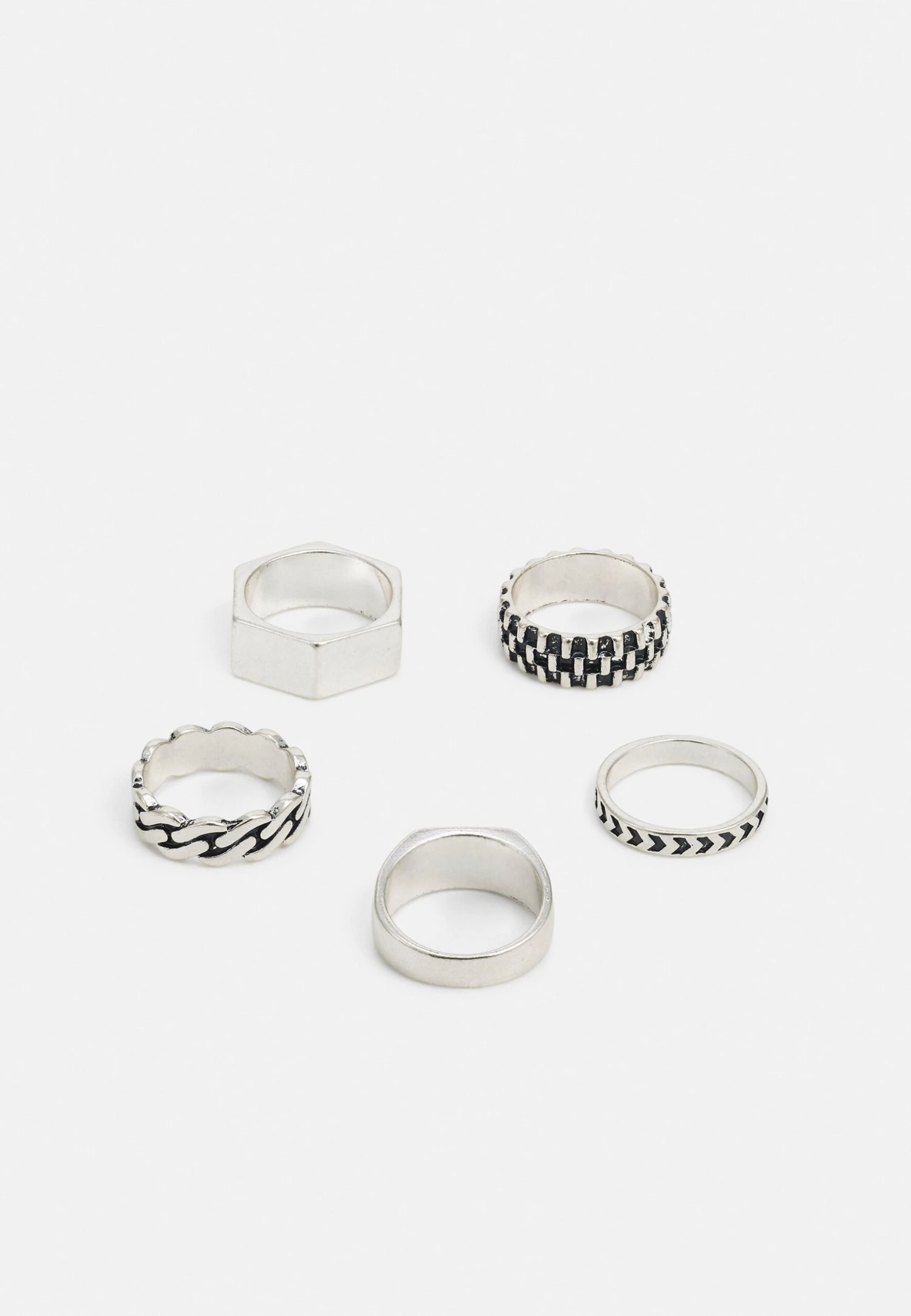 Pier One 5 Pack - Anillo - Silver-Coloured 4 Pier One 5 Pack - Anillo - Silver-Coloured - Imagen 2