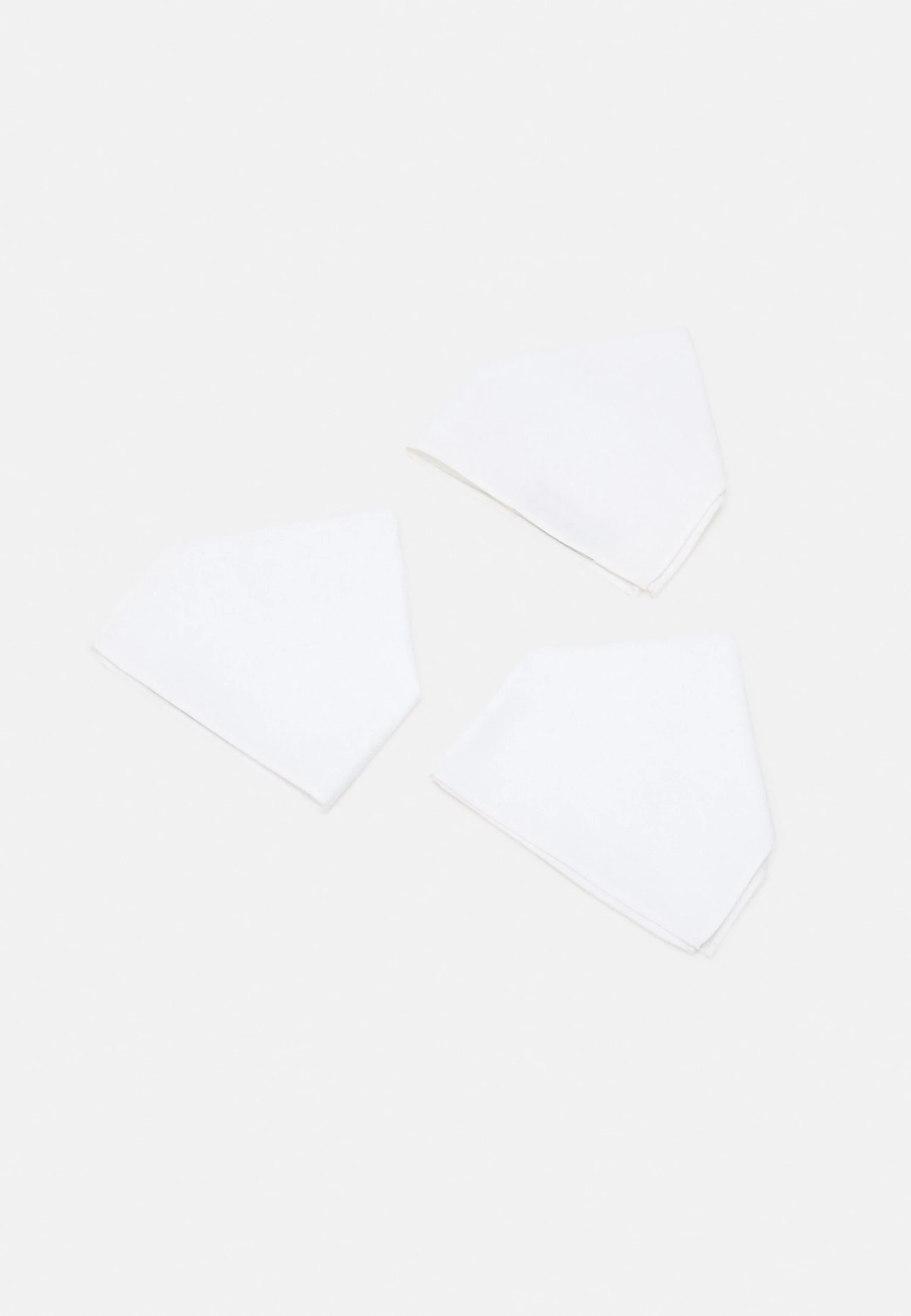 Pier One Cotton 3 Pack - Pañuelo De Bolsillo - White 3 Pier One Cotton 3 Pack - Pañuelo De Bolsillo - White