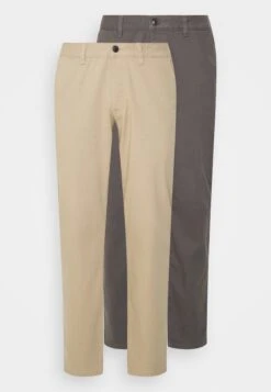 Pier One 2 Pack - Pantalones Chinos - Dark Grey/Beige 12 Pier One 2 Pack - Pantalones Chinos - Dark Grey/Beige -Pier One 3732d6804b77450d9a31204f549c6b48