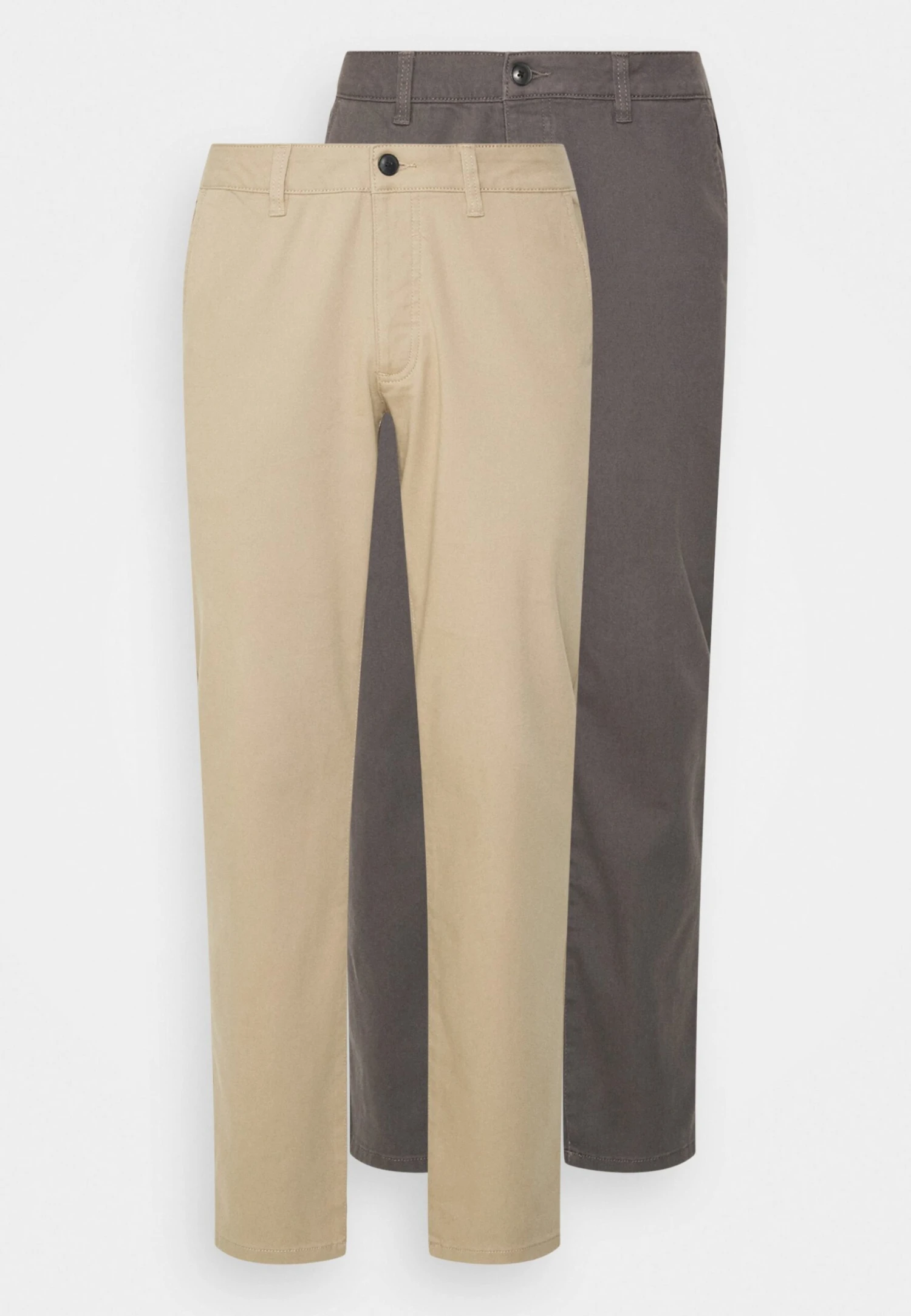 Pier One 2 Pack - Pantalones Chinos - Dark Grey/Beige 7 Pier One 2 Pack - Pantalones Chinos - Dark Grey/Beige - Imagen 5