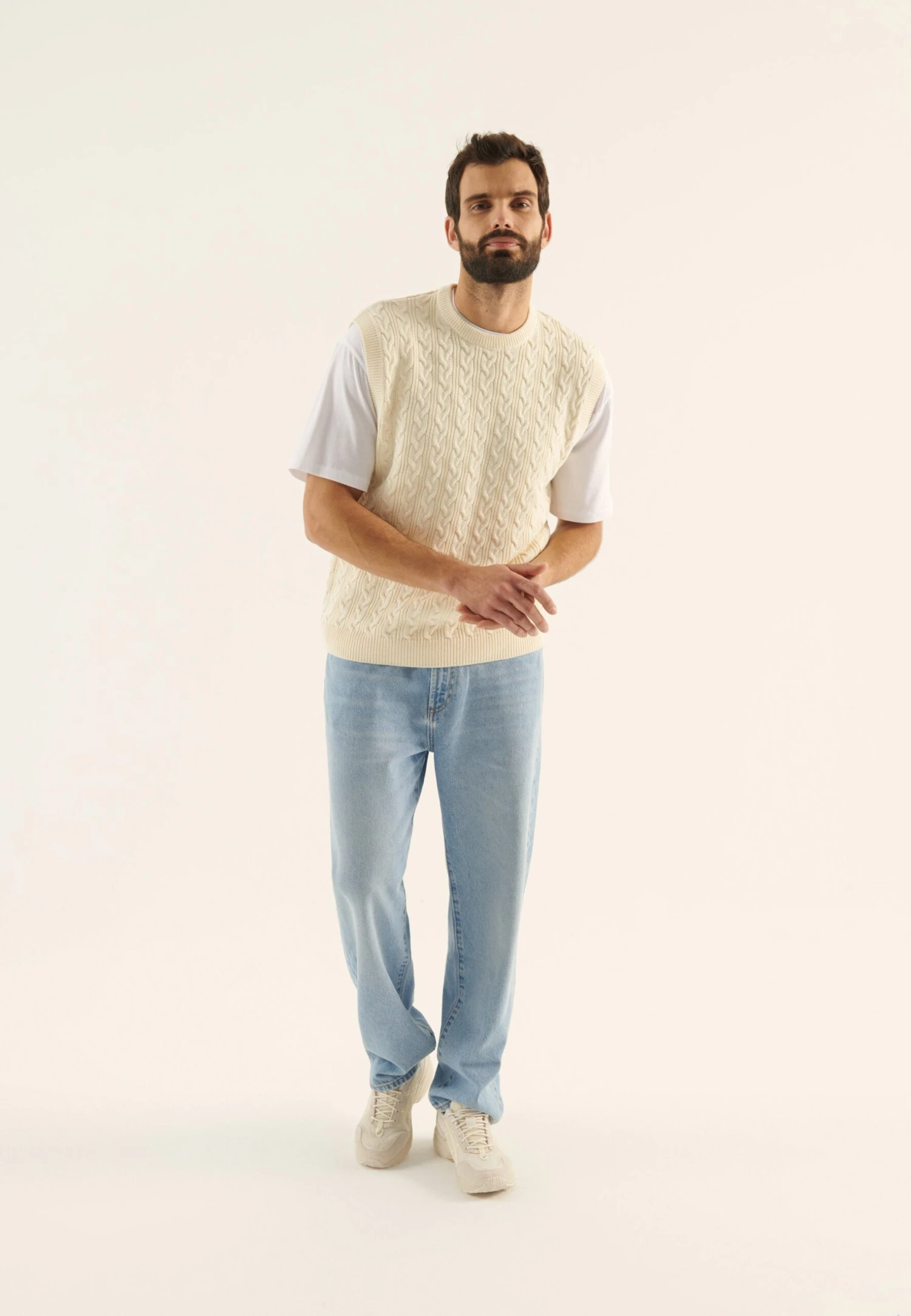 Pier One Jersey De Punto - Off-White 4 Pier One Jersey De Punto - Off-White - Imagen 2