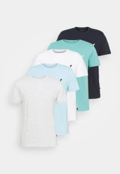 Pier One 5 Pack - Camiseta Básica - Light Grey - 101_White - 001_Green - 602 16 Pier One 5 Pack - Camiseta Básica - Light Grey - 101_White - 001_Green - 602 -Pier One 3fe4ededb7e446c69186309619c33f40
