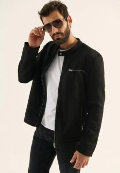 Pier One Chaqueta De Cuero Sintético - Black