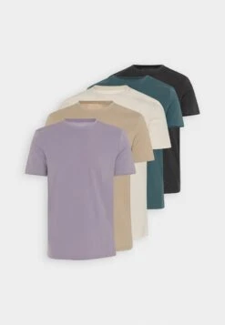Pier One 5 Pack - Camiseta Básica - White/Off-White/Lilac 18 Pier One 5 Pack - Camiseta Básica - White/Off-White/Lilac -Pier One 457fc2dd907744f0aad3de7198ff6a0b