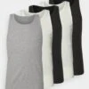Pier One 5 Pack - Camiseta Interior - 802 - Black_102 - Grey_001 - White 2 Pier One 5 Pack - Camiseta Interior - 802 - Black_102 - Grey_001 - White -Pier One 46f8a04670f84f6ca6219bf7d3fe27a4