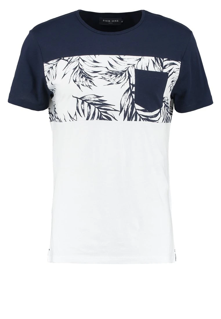 Pier One Camiseta Estampada - Navy/White 7 Pier One Camiseta Estampada - Navy/White - Imagen 5
