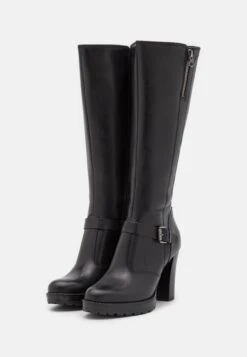 Pier One Leather- Botas De Tacón - Black -Pier One 487615a3a2a14c3e975bbf3b4c2d2783