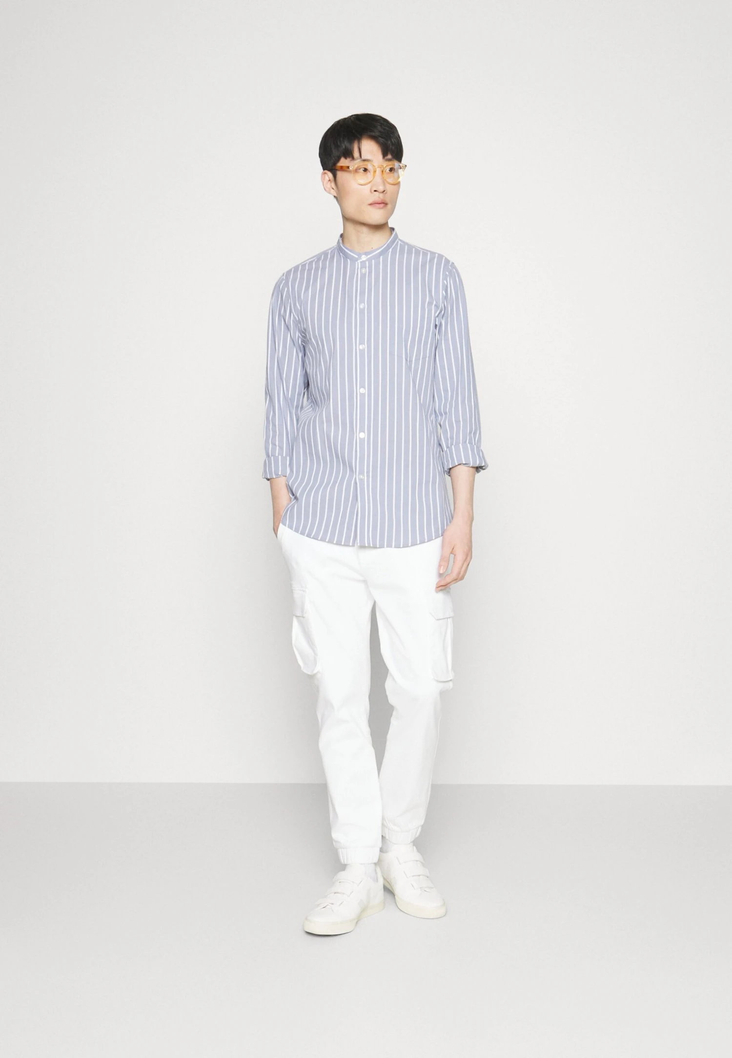 Pier One Muscle Fit Stand- Camisa - Blue 4 Pier One Muscle Fit Stand- Camisa - Blue - Imagen 2