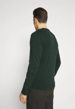 Pier One Basic Crewneck - Jersey De Punto - Mottled Dark Green -Pier One 4b119902c56642fca726e1ed8ac86dfe