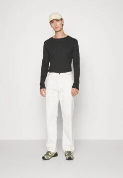 Pier One 2 Pack - Camiseta De Manga Larga - Black/Khaki