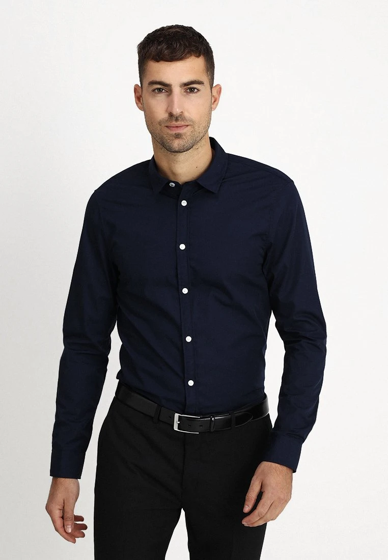 Pier One 2 Pack - Camisa Elegante - Light Blue/Dark Blue 6 Pier One 2 Pack - Camisa Elegante - Light Blue/Dark Blue - Imagen 4