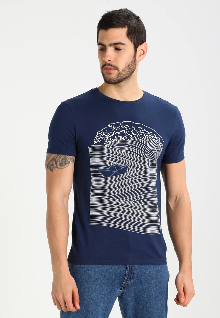 Pier One Camiseta Estampada - Dark Blue/White 3 Pier One Camiseta Estampada - Dark Blue/White