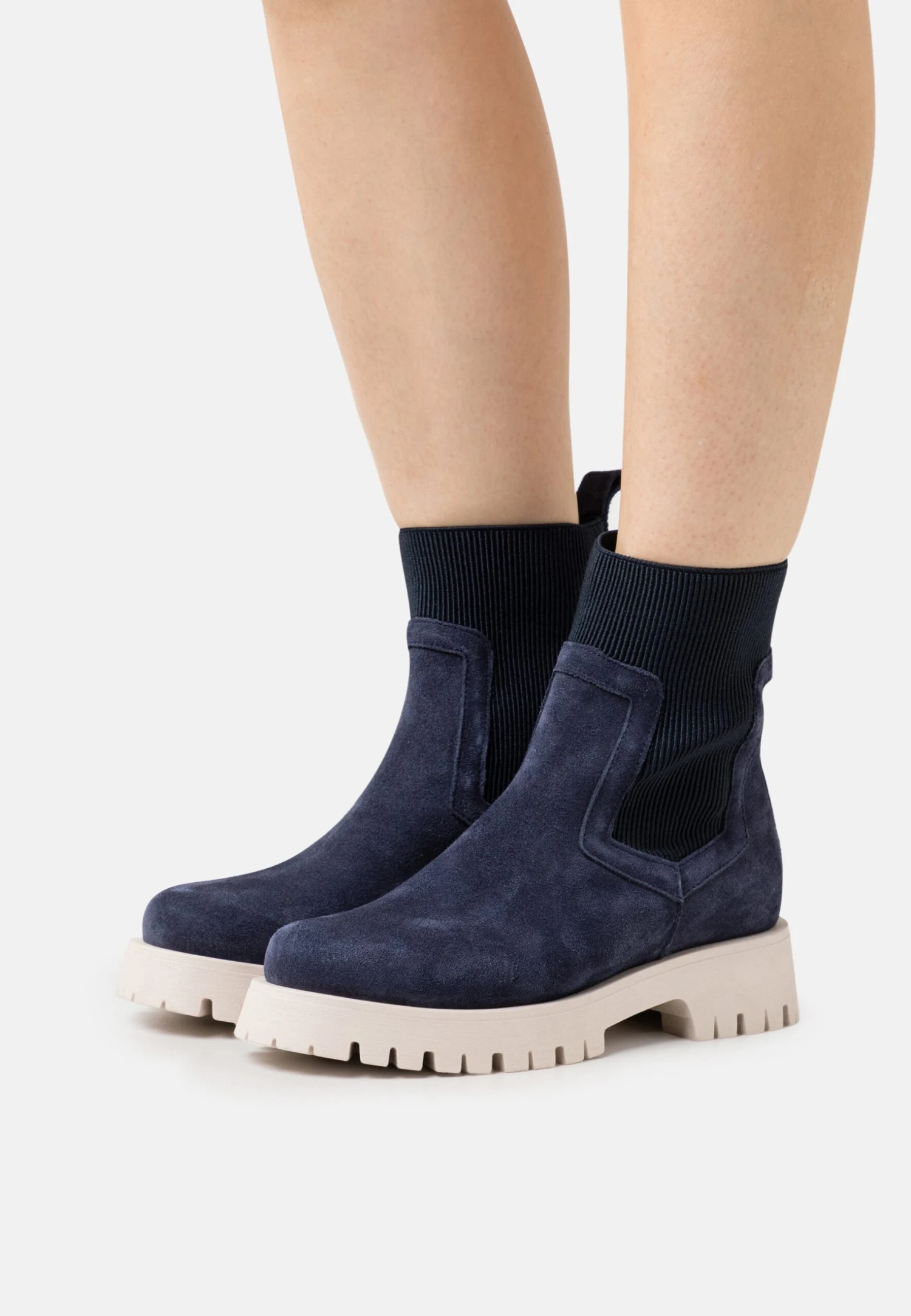 Pier One Leather - Botines Con Plataforma - Dark Blue 3 Pier One Leather - Botines Con Plataforma - Dark Blue