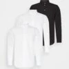 Pier One 3 Pack - Camisa Elegante - White/White/Black 2 Pier One 3 Pack - Camisa Elegante - White/White/Black -Pier One 67bb35fb72cb439b9b383f909980e99a
