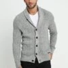 Pier One Chaqueta De Punto - Mottled Dark Grey