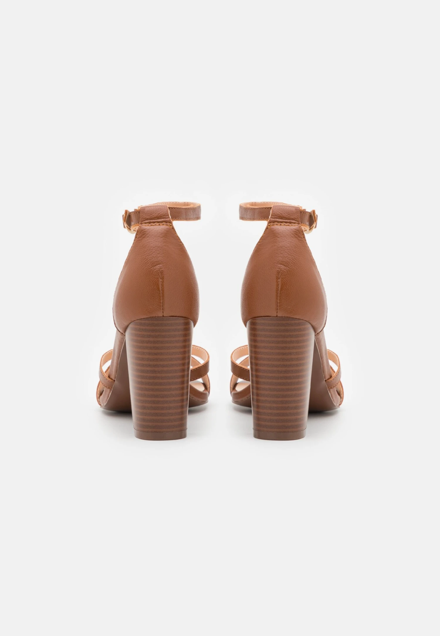 Pier One Leather - Sandalias De Tacón - Cognac 6 Pier One Leather - Sandalias De Tacón - Cognac - Imagen 4