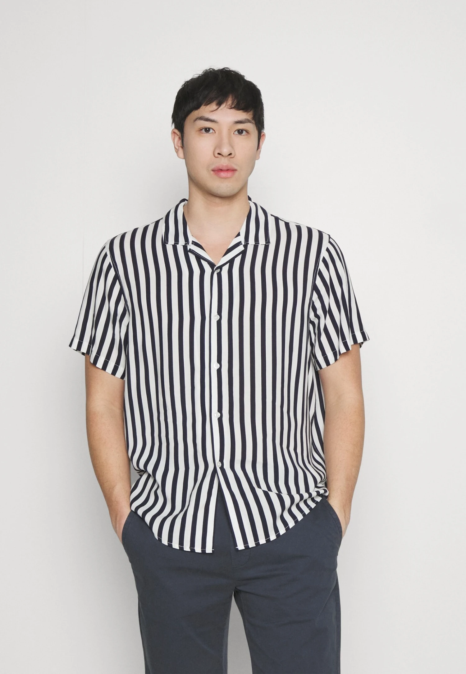 Pier One Camisa - Dark Blue/White 3 Pier One Camisa - Dark Blue/White