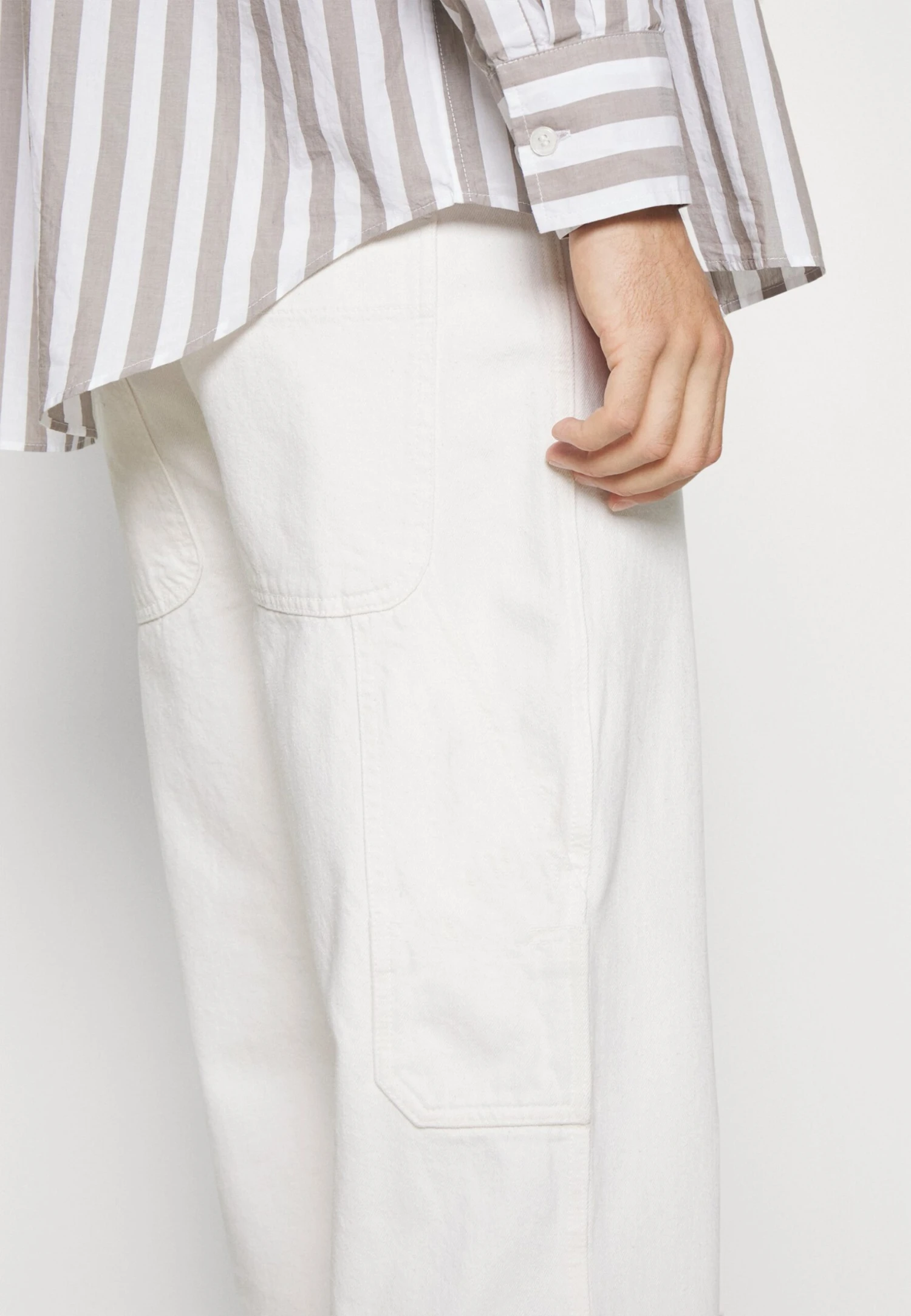 Pier One Carpenter Colored Twill- Vaqueros Rectos - Off-White 8 Pier One Carpenter Colored Twill- Vaqueros Rectos - Off-White - Imagen 6