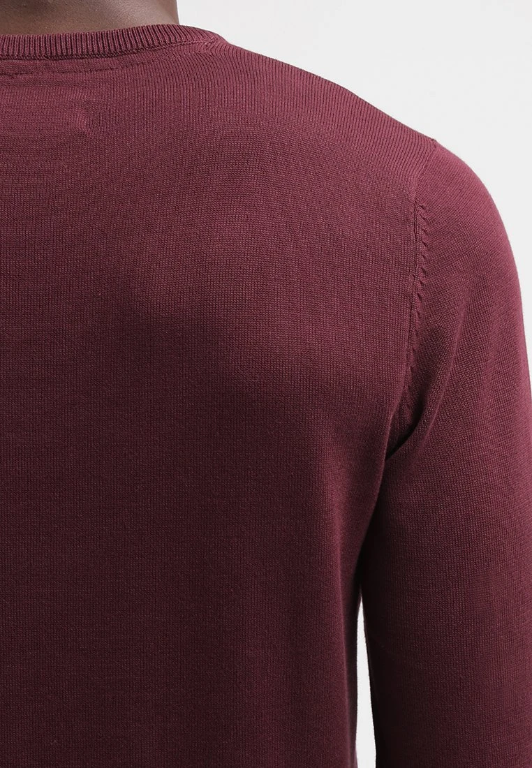 Pier One Basic Crewneck - Jersey De Punto - Bordeaux 7 Pier One Basic Crewneck - Jersey De Punto - Bordeaux - Imagen 5