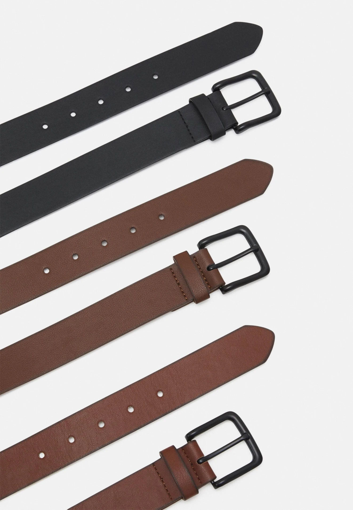 Pier One 3 Pack Unisex - Cinturón - Black/Brown /Cognac 4 Pier One 3 Pack Unisex - Cinturón - Black/Brown /Cognac - Imagen 2