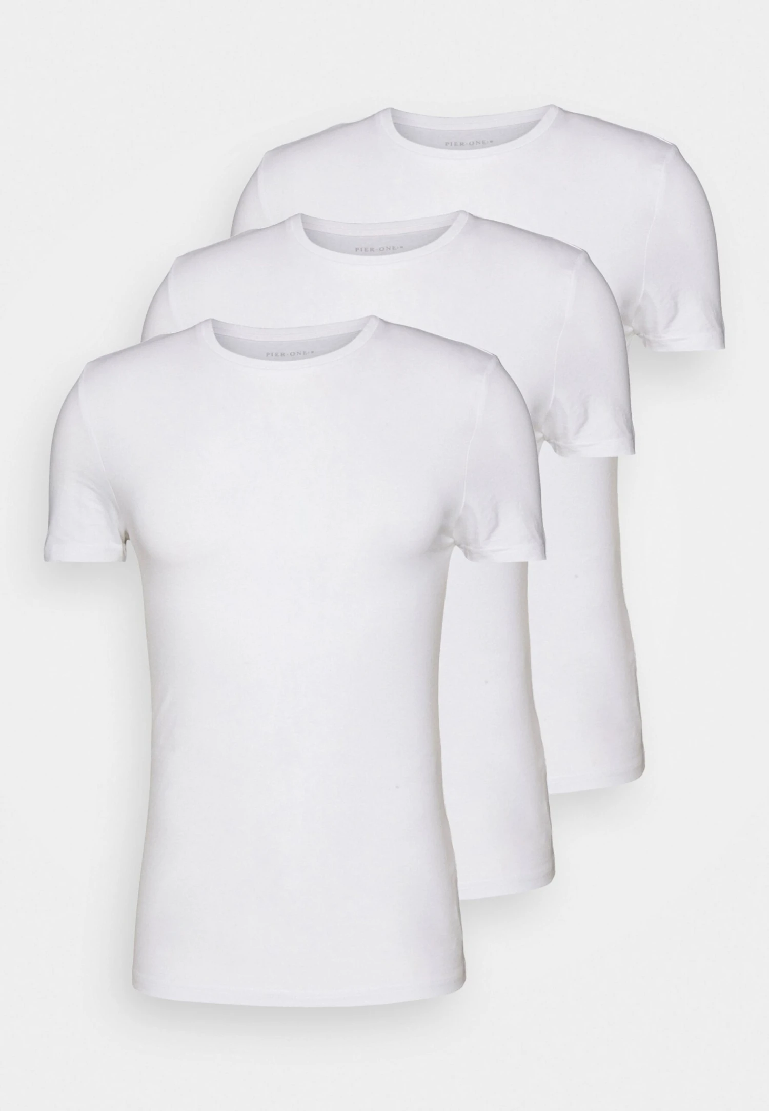 Pier One 3 Pack Muscle Fit- Camiseta Básica - White 6 Pier One 3 Pack Muscle Fit- Camiseta Básica - White - Imagen 4