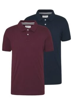 Pier One 2 Pack - Polo - Dark Blue/Bordeaux 12 Pier One 2 Pack - Polo - Dark Blue/Bordeaux -Pier One 776db89a31b246aa84d9aeff2a53f14d
