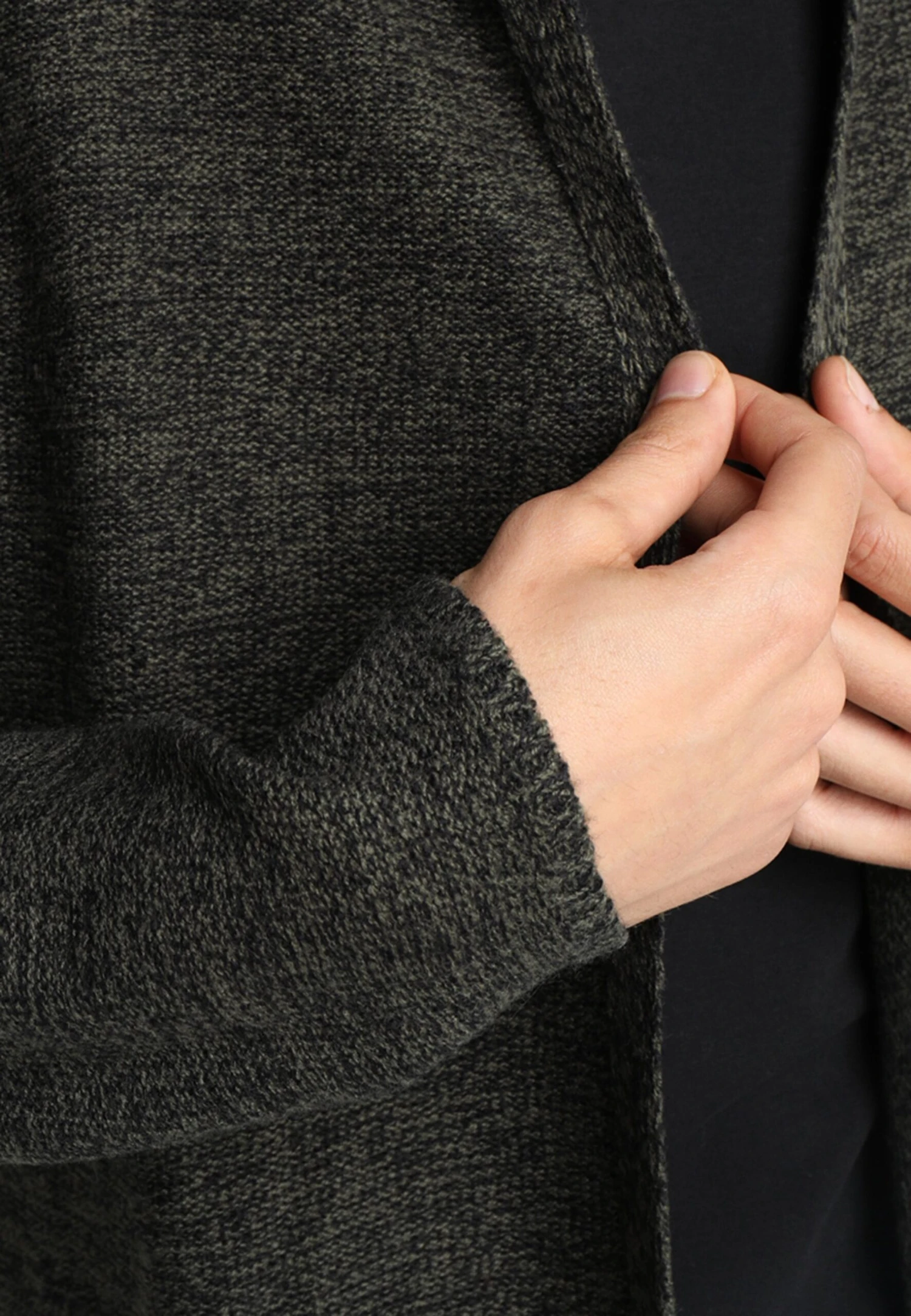 Pier One Chaqueta De Punto - Black/Olive 7 Pier One Chaqueta De Punto - Black/Olive - Imagen 5