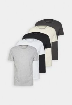 Pier One 5 Pack - Camiseta Básica - White/Off-White/Light Grey/Beige/Black 18 Pier One 5 Pack - Camiseta Básica - White/Off-White/Light Grey/Beige/Black -Pier One 7bf5e8f476e84e10a6f18ffb93b5ff4c