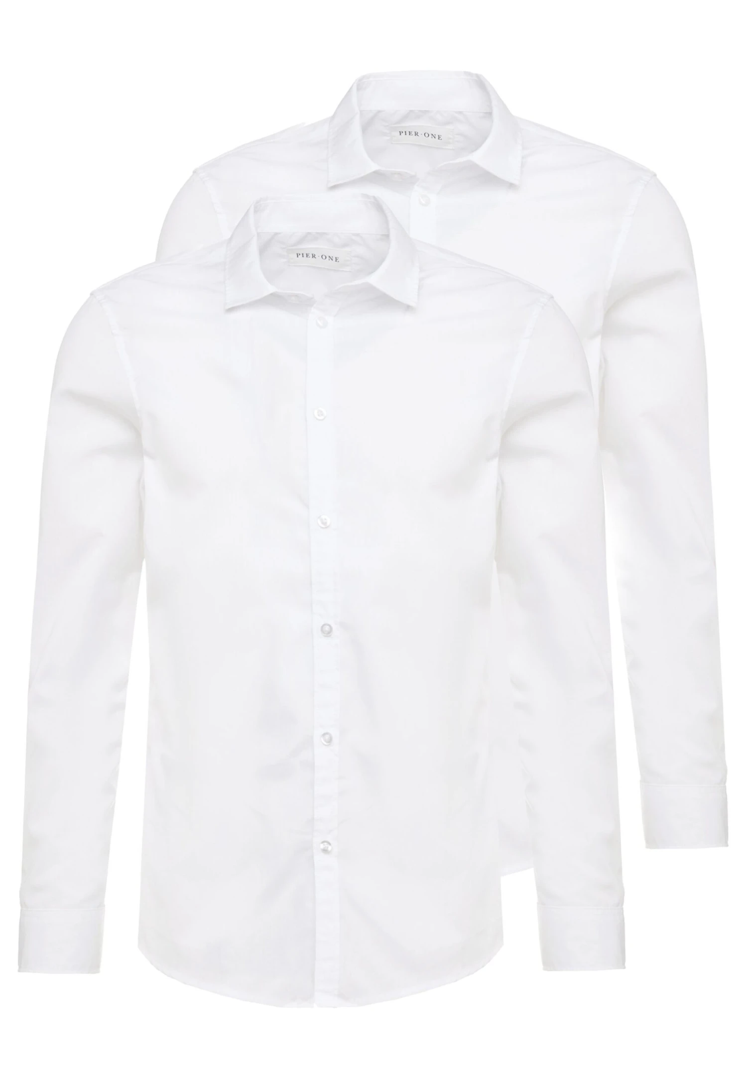 Pier One 2 Pack - Camisa Elegante - White 7 Pier One 2 Pack - Camisa Elegante - White - Imagen 5