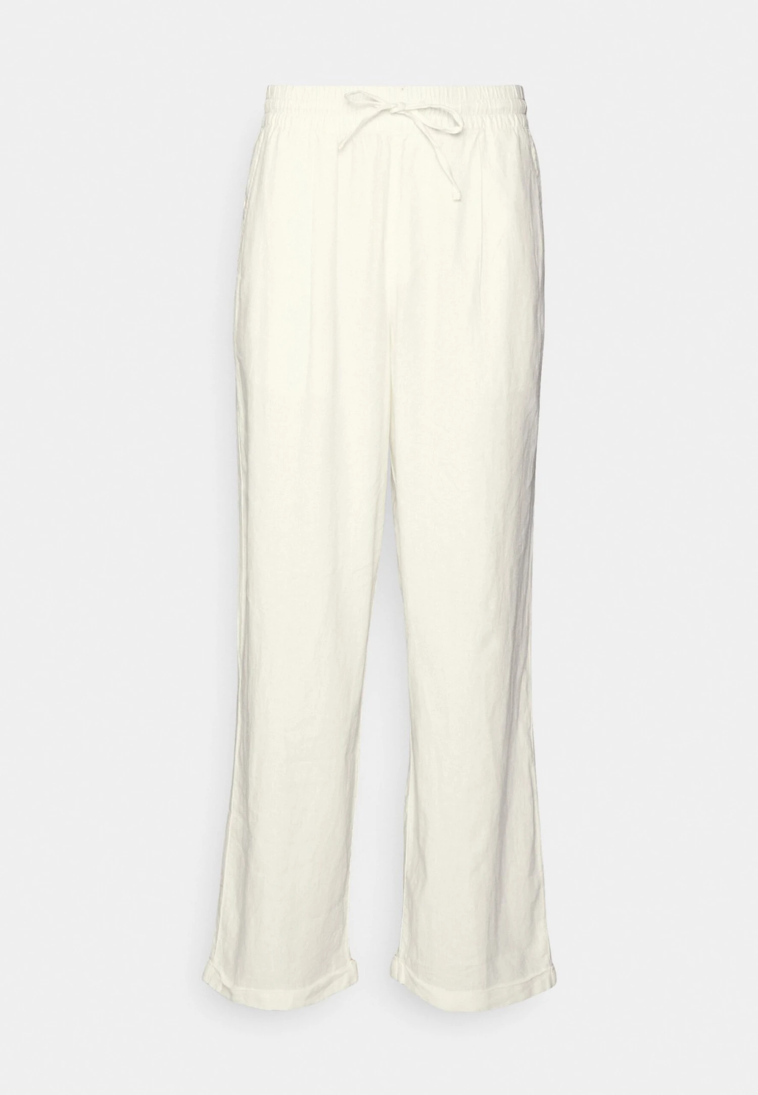 Pier One Drawcord Trousers Linen Blend - Pantalones - White 7 Pier One Drawcord Trousers Linen Blend - Pantalones - White - Imagen 5