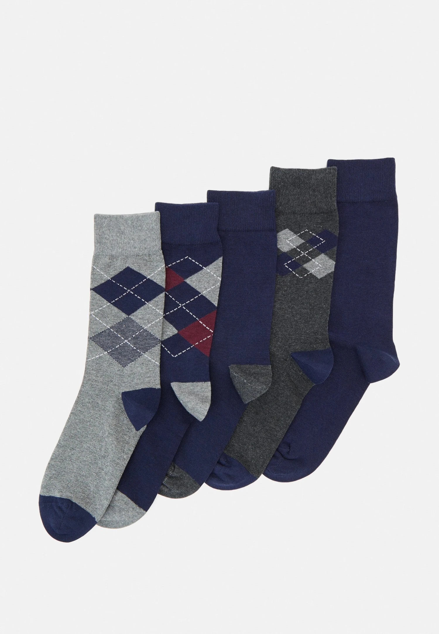 Pier One 5 Pack - Calcetines - Dark Blue 3 Pier One 5 Pack - Calcetines - Dark Blue