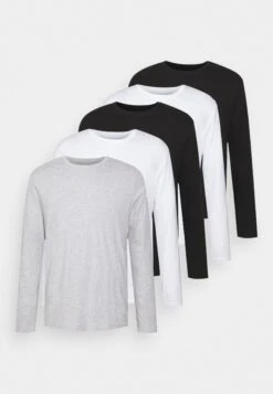 Pier One 5 Pack - Camiseta De Manga Larga - Light Grey/White/Black 15 Pier One 5 Pack - Camiseta De Manga Larga - Light Grey/White/Black -Pier One 89a801e7bd5f4f2d8a995f5d7c394e4a
