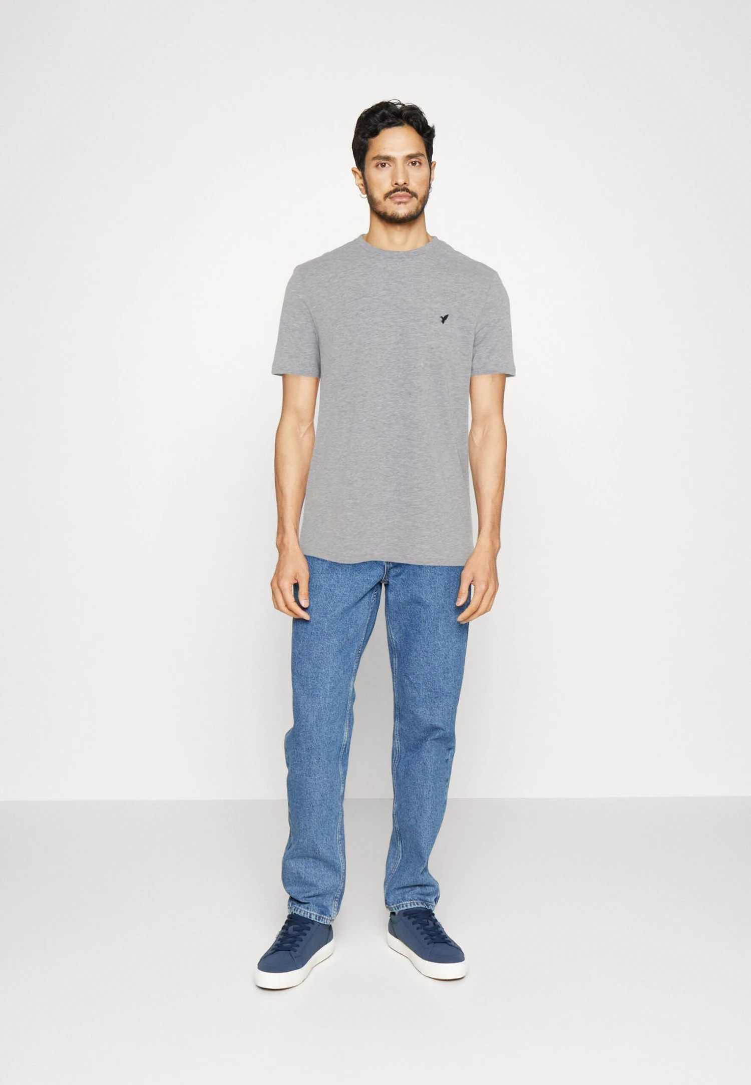 Pier One 3 Pack - Camiseta Básica - Mottled Light Grey/Pink/Black 3 Pier One 3 Pack - Camiseta Básica - Mottled Light Grey/Pink/Black