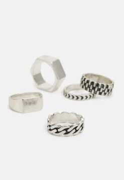 Pier One 5 Pack - Anillo - Silver-Coloured 7 Pier One 5 Pack - Anillo - Silver-Coloured -Pier One 8d765d0dc02544e08b7f412c9180c920