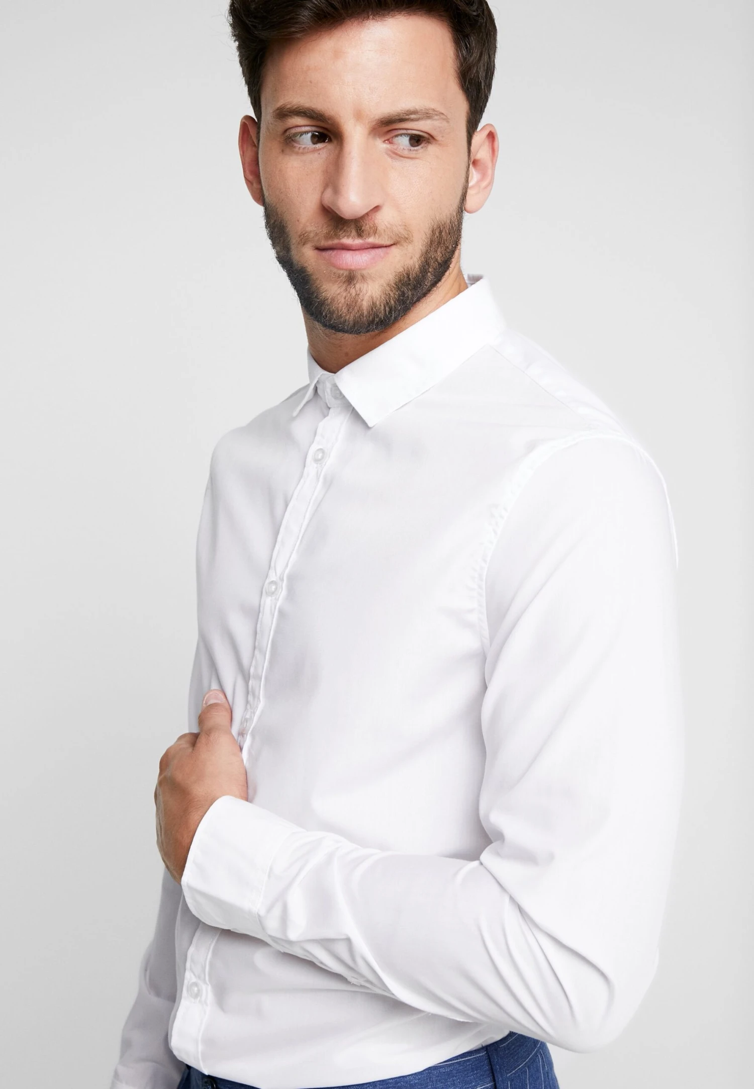 Pier One 2 Pack - Camisa Elegante - White 6 Pier One 2 Pack - Camisa Elegante - White - Imagen 4