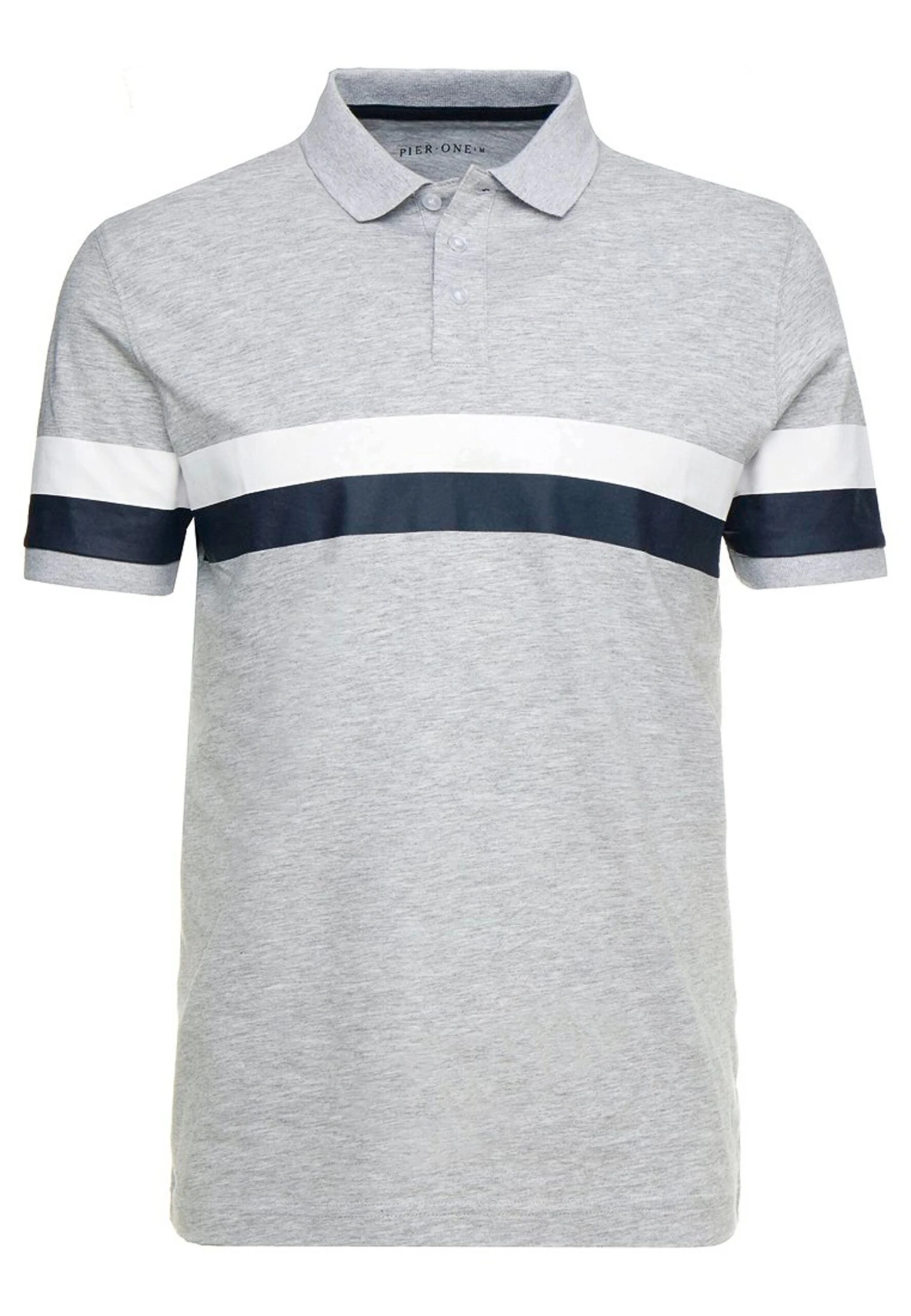 Pier One Polo - Mottled Light Grey 7 Pier One Polo - Mottled Light Grey - Imagen 5