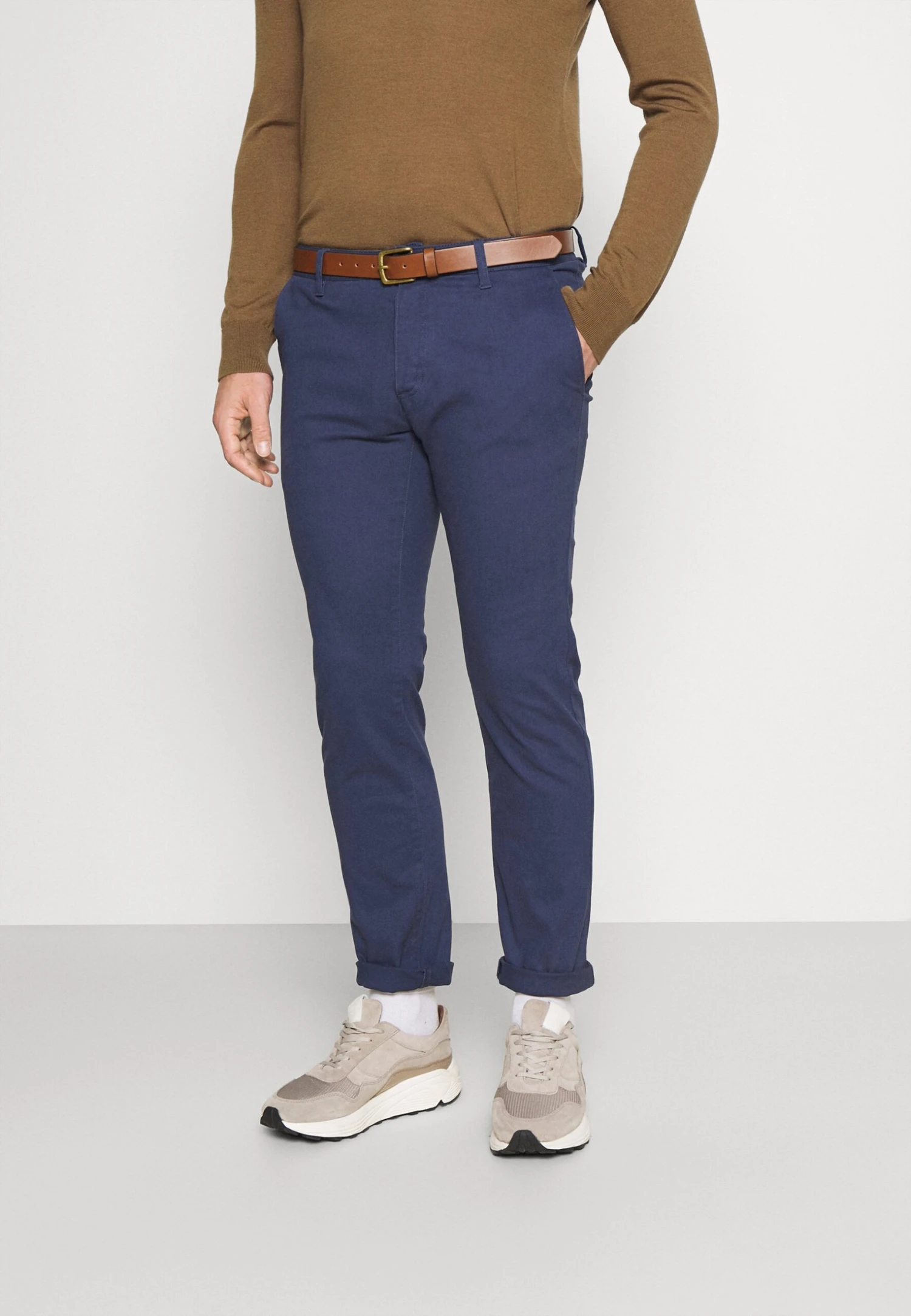 Pier One Belted - Pantalones Chinos - Dark Blue 3 Pier One Belted - Pantalones Chinos - Dark Blue