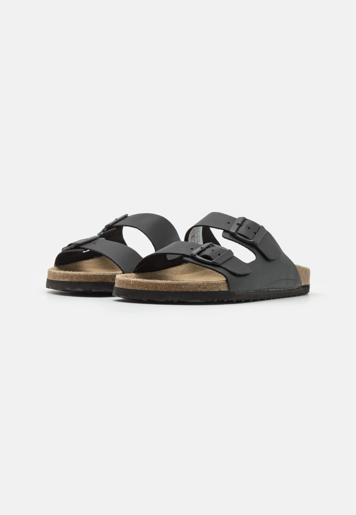 Pier One Leather Unisex - Sandalias Planas - Black 4 Pier One Leather Unisex - Sandalias Planas - Black - Imagen 2